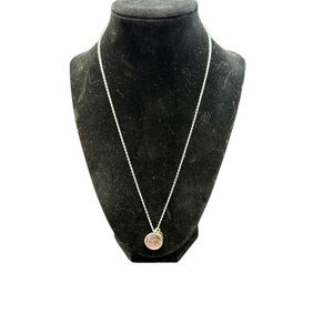 Avon Silver Necklace with Minimalist Charm Hope vintage NIB 2009